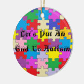 Runde Puzzlespiel-Stück-Verzierung Keramikornament (Links)