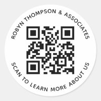 Runde QR-Code-Aufkleber für kundenspezifisches Bus