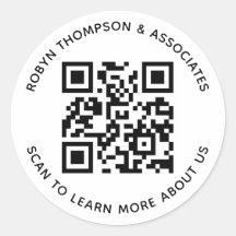 Runde QR-Code-Aufkleber für kundenspezifisches Bus