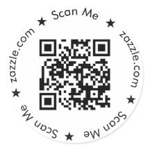 Runde QR-Code-Etiketten, benutzerdefinierte QR-Auf