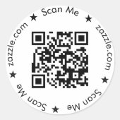 Runde QR-Code-Etiketten, benutzerdefinierte QR-Auf Runder Aufkleber (Vorderseite)