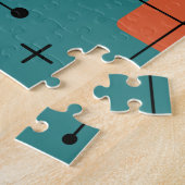 Runde Rechtecke Quadrate Aquamarin Puzzle (Seite)