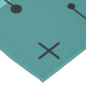 Runde Rechtecke Quadrate Aquamarin Tischdecke (Schrägansicht)