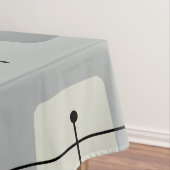 Runde Rechtecke Quadrate Grau Tischdecke (Beispiel)