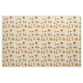 Runde Rechtecke Quadrate Orange Stoff (Yard (91,4 cm))