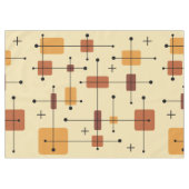 Runde Rechtecke Quadrate Orange Tischdecke (Vorderseite (Horizontal))