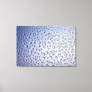 Runde regelmäßige Tröpfchen der Kondensation Leinwanddruck