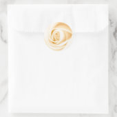 Runde Rose Hochzeit einladen Umschlag Aufkleber (Tasche)