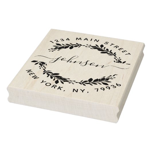 Runde Rücksendeadresse für benutzerdefinierte Skri Gummistempel (Stempel)