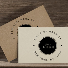 Runde Rücksendeadresse für kundenspezifische Firme Permastempel