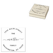Runde Rücksendeadresse mit benutzerdefinierten Fam Gummistempel (Stempel)