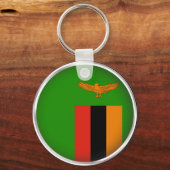 Runde Sambia Schlüsselanhänger (Vorderseite)