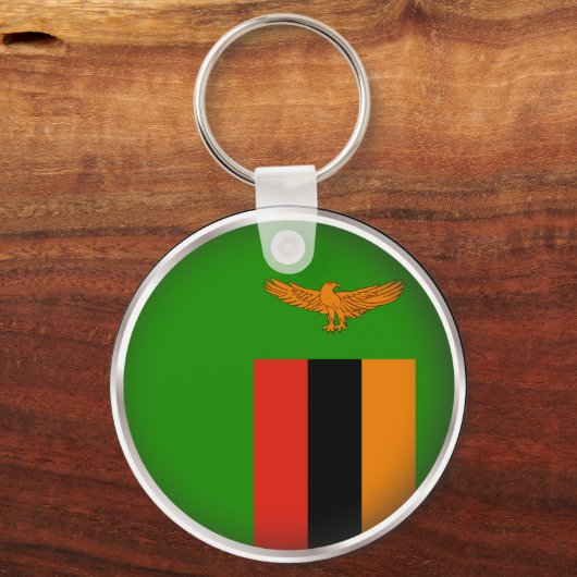 Runde Sambia Schlüsselanhänger (Vorderseite)