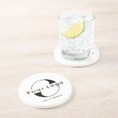 Runde Sandstone Coaste Getränkeuntersetzer (Seite)