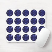 Runde Sapphire Gemstone Muster Mousepad (Mit Mouse)