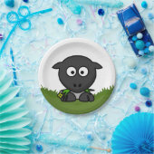 Runde Schafe Pappteller (Party)