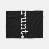 Runde Scrawny Funny Bachelor Party Forfeit Fleecedecke (Vorderseite (Horizontal))