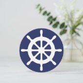 Runde SeeKindergeburtstag-Party Einladungen (Stehend Vorderseite)