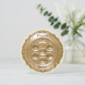 Runde Seeroute Einladung (Stehend Vorderseite)