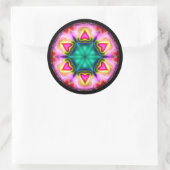 Runde Sticker mit Herz (Tasche)