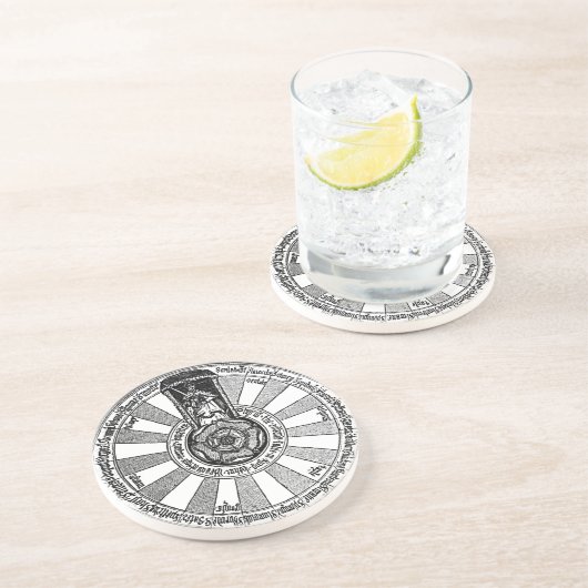 Runde Tabelle König-Arthurs Getränkeuntersetzer (Seite)