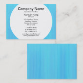 Runde Tafel - Blauer gestrichene Textur Visitenkarte (Vorne/Hinten)