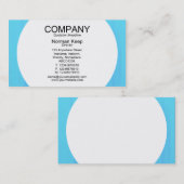 Runde Tafel - Blauer gestrichene Textur Visitenkarte (Vorne/Hinten)