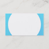 Runde Tafel - Blauer gestrichene Textur Visitenkarte (Rückseite)