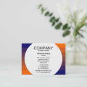 Runde Tafel - Farbübergang 03 Visitenkarte (Stehend Vorderseite)