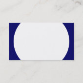 Runde Tafel - Weiß mit Dunkelblau 000066 Visitenkarte (Rückseite)