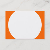 Runde Tafel - Weiß mit Orange FF600 Visitenkarte (Rückseite)