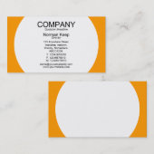 Runde Tafel - Weiß mit Orange FF900 Visitenkarte (Vorne/Hinten)