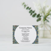 Runde Tafel - Wellen Visitenkarte (Stehend Vorderseite)