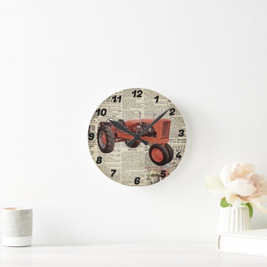 Runde Traktorhalterung Runde Wanduhr (Zuhause)