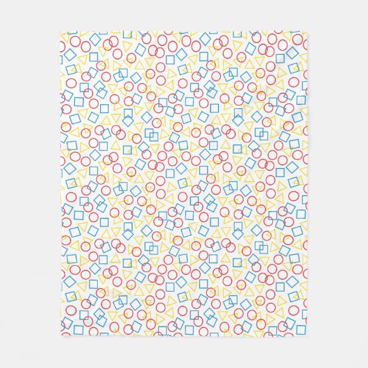 Runde Triangle Square Fleece Blanket (Vorderseite)