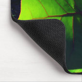 Runde tropische Blätter Mousepad (Ecke)