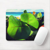 Runde tropische Blätter Mousepad (Mit Mouse)
