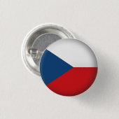 Runde Tschechische Republik Button (Vorne & Hinten)