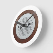 Runde Tube-Uhr Wanduhr (Winkel)