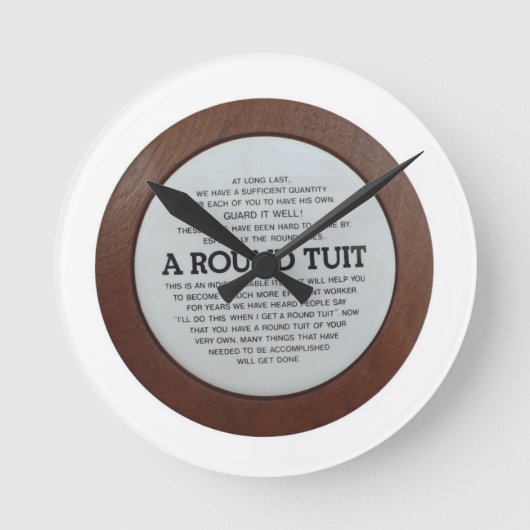 Runde Tube-Uhr Wanduhr (Vorderseite)