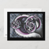 Runde über postkarte (Vorne/Hinten)