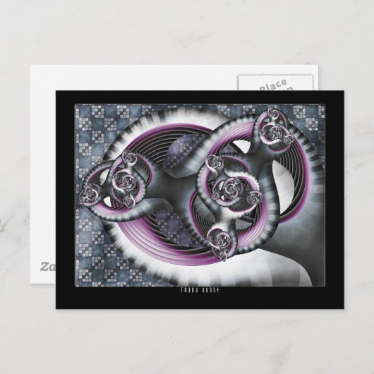 Runde über postkarte (Vorne/Hinten)