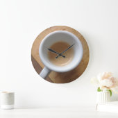 Runde Uhr der Kaffee-Wand (Zuhause)