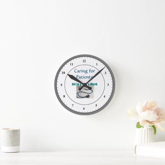 Runde Uhr des medizinischen Stethoskops (Zuhause)