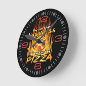 Runde Uhr für Pizzeria (Winkel)