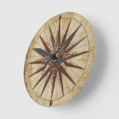 Runde Uhr in Schwarz-Weiß-Design (Winkel)