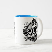Runde um das Ecke Sally's Seaside Alehouse Zweifarbige Tasse (VorderseiteRechts)