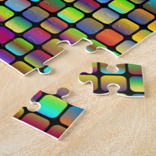 Runde und bunte Plätze Puzzle (Seite)