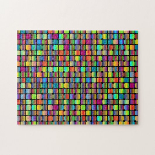 Runde und bunte Plätze Puzzle (Horizontal)