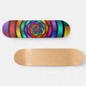Runde und psychedelische Fraktal Art Skateboard (Horizontal)